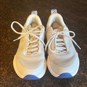Under Armour White and Blue Mesh Sneakers